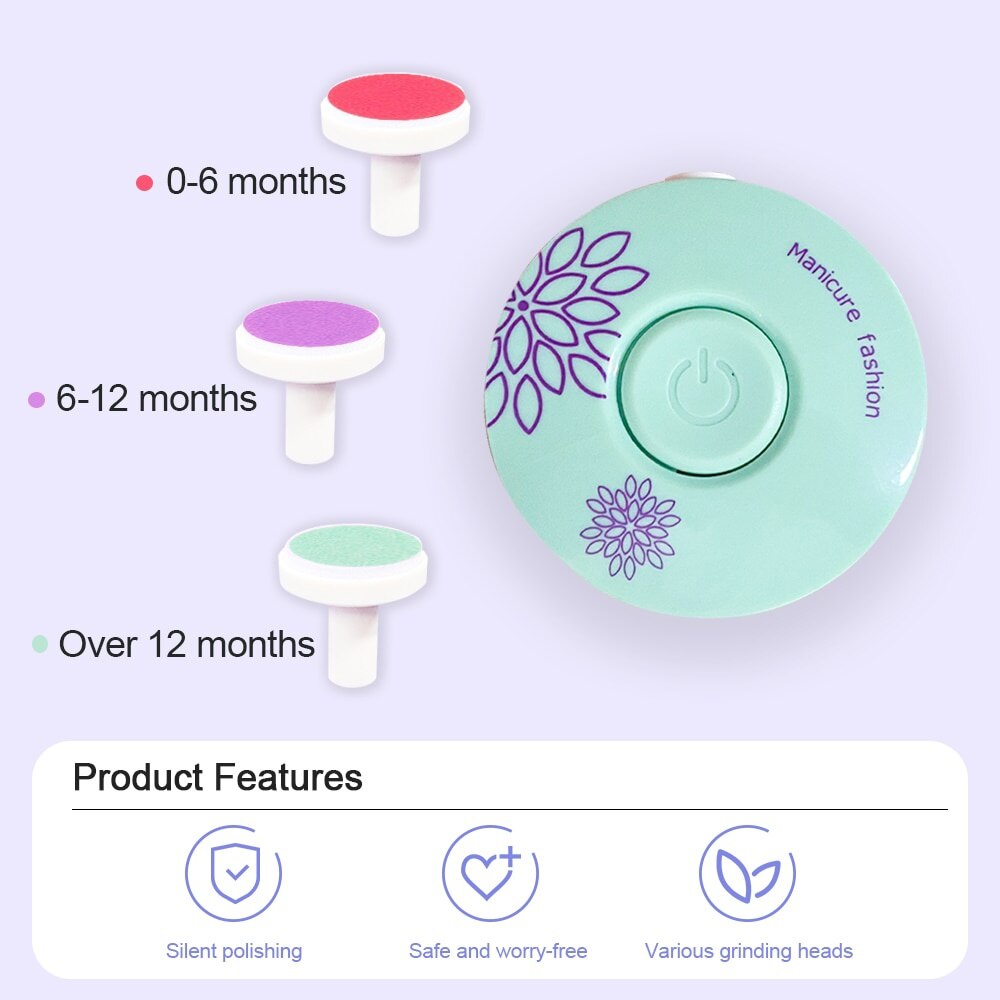 Baby Nail Trimmer Multifunctional Electric Baby Nail File Clippers Toes Fingernail Cutter Trimmer Manicure Tool Set Baby Care