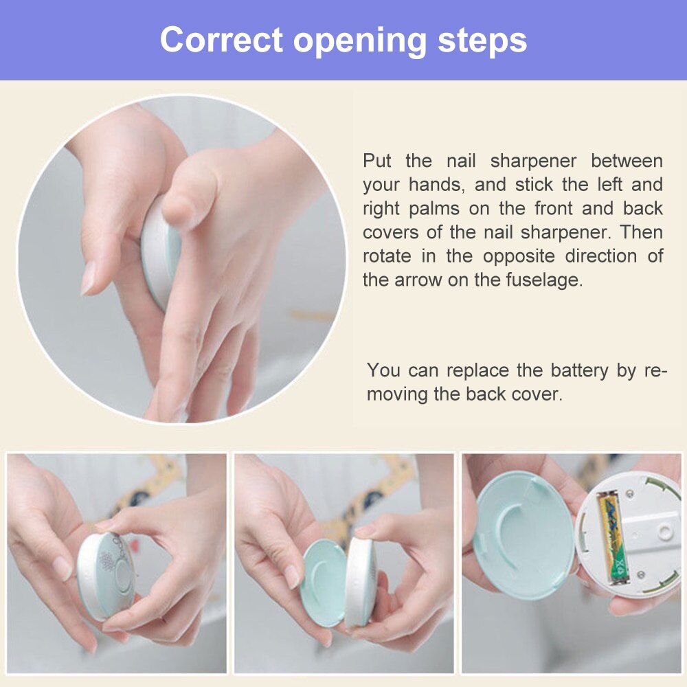 Baby Nail Trimmer Multifunctional Electric Baby Nail File Clippers Toes Fingernail Cutter Trimmer Manicure Tool Set Baby Care